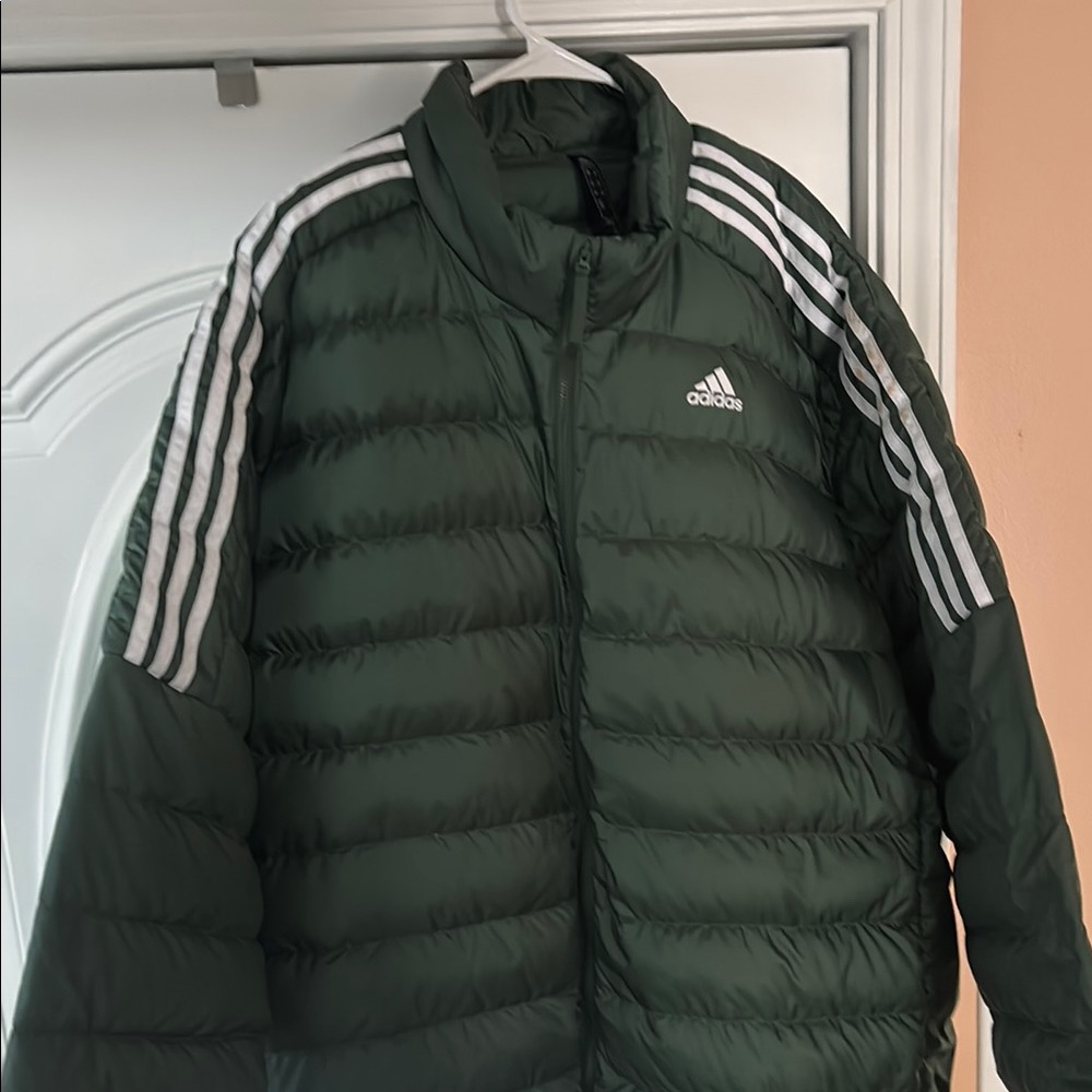 Adidas Green Men's Puffer Jacket